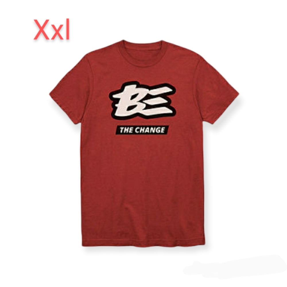 Mens 100% cotton Red Logo Be the change tee Nwtgs